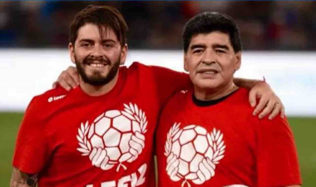 Diego Armando Maradona e il figlio Jr